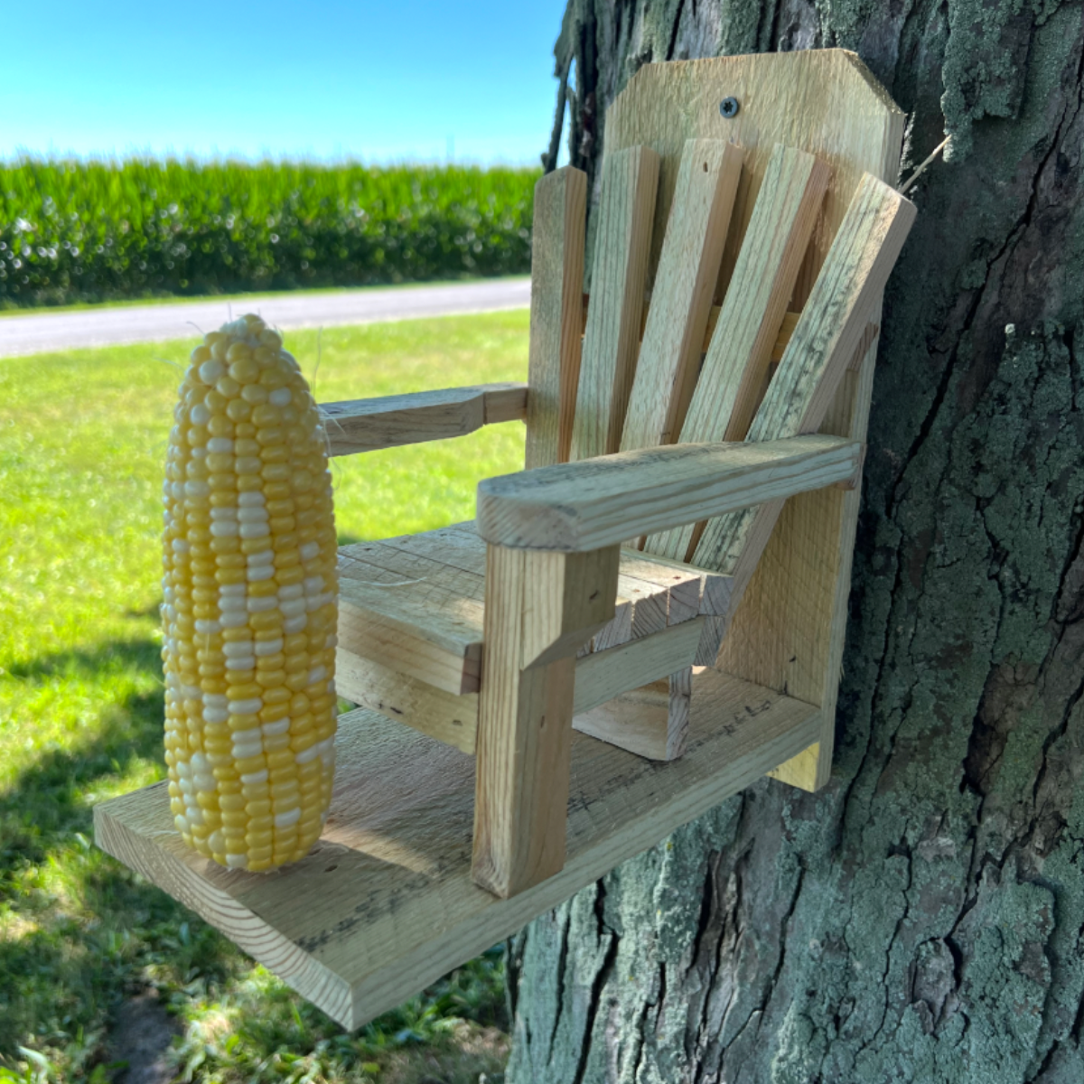 Handcrafted Adirondack Chair Squirrel Feeder