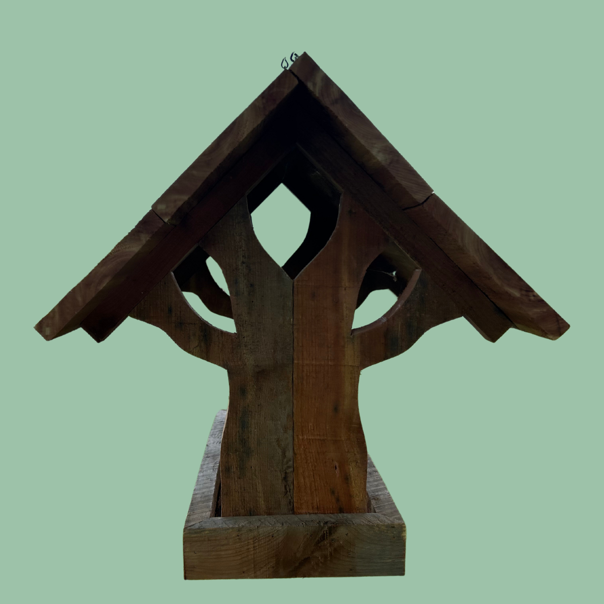 Handcrafted Wooden Bird Feeder – Tree-Shaped Design