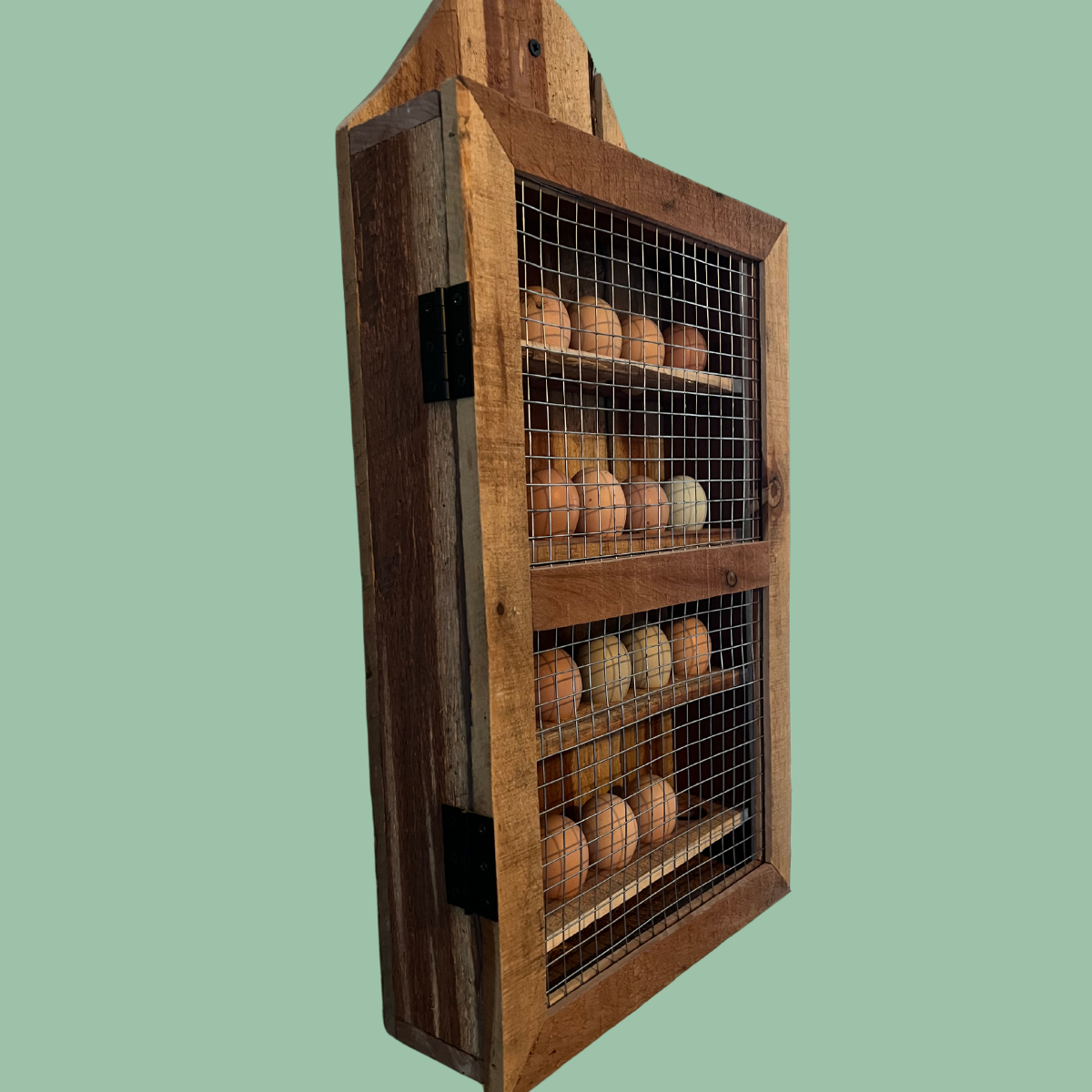 Handcrafted Wall-Mounted Egg Cabinet