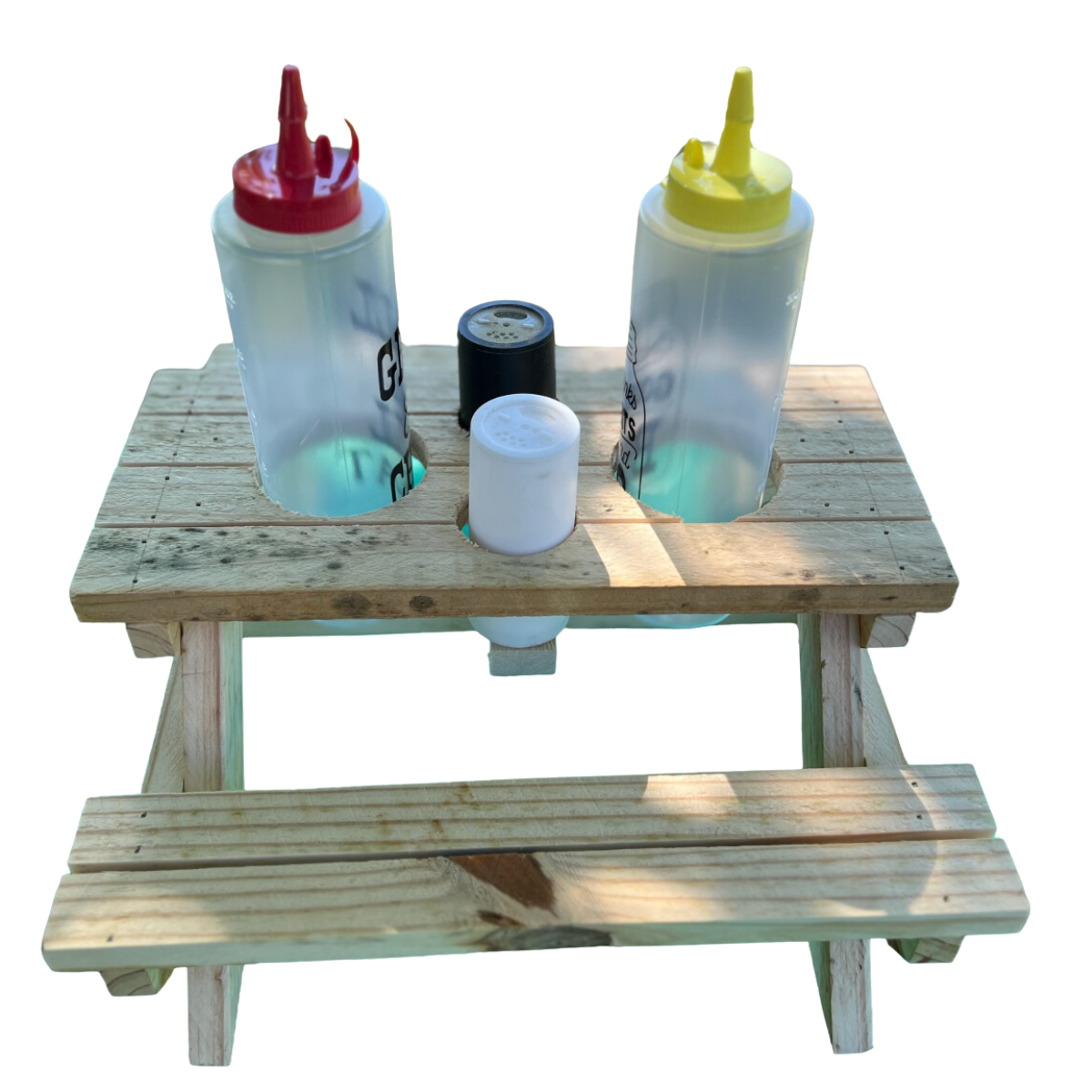 Condiment Organizer - Picnic Table Design